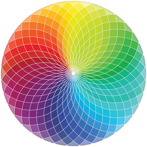 Color Wheel 1000 Piece Round Jigsaw Puzzle Color Wheel 1000 Piece Round Jigsaw Puzzle