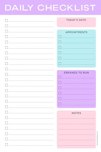Pastel Daily Note Pad (60 sheets)
