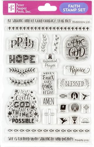 Peter Pauper Press Faith Clear Stamp Set von Peter Pauper Press