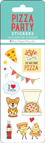 Pizza Party Sticker Set (Over 90 Stickers)