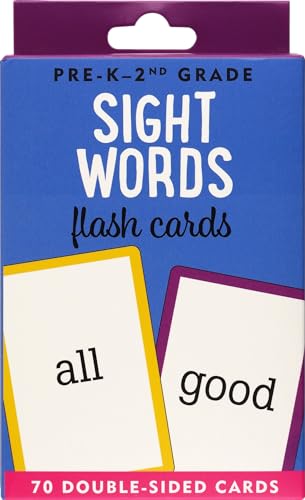 Sight Words Flash Cards (70 double-sided cards)