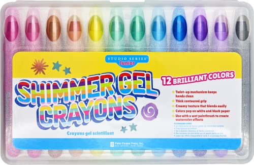 Peter Pauper Press Studio Series Shimmer Gel Crayons (set of 12)