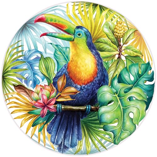 Tropical Toucan 1000 Piece Round Jigsaw Puzzle