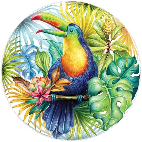 Tropical Toucan 1000 Piece Round Jigsaw Puzzle Tropical Toucan 1000 Piece Round Jigsaw Puzzle