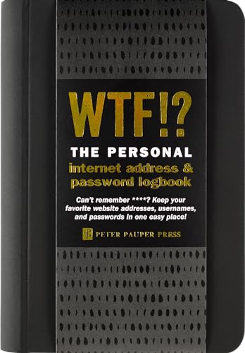 WTF? The Personal Internet Address & Password Organizer (with removable cover band!) von Peter Pauper Press