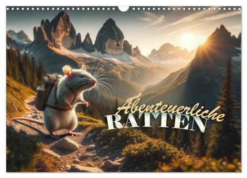 Abenteuerliche Ratten (Wandkalender 2025 DIN A3 quer), CALVENDO Monatskalender von CALVENDO