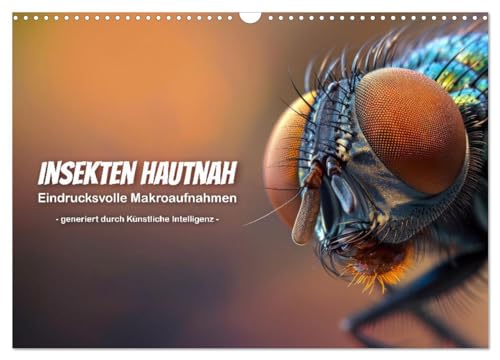 Insekten hautnah (Wandkalender 2025 DIN A3 quer), CALVENDO Monatskalender von CALVENDO