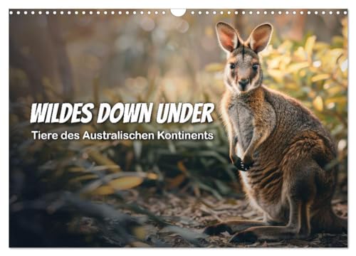 Wildes Down Under: Tiere des Australischen Kontinents (Wandkalender 2025 DIN A3 quer), CALVENDO Monatskalender von CALVENDO