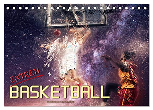 Basketball extrem (Tischkalender 2024 DIN A5 quer), CALVENDO Monatskalender von CALVENDO