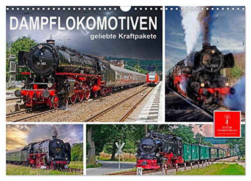 Dampflokomotiven - geliebte Kraftpakete (Wandkalender 2024 DIN A3 quer), CALVENDO Monatskalender