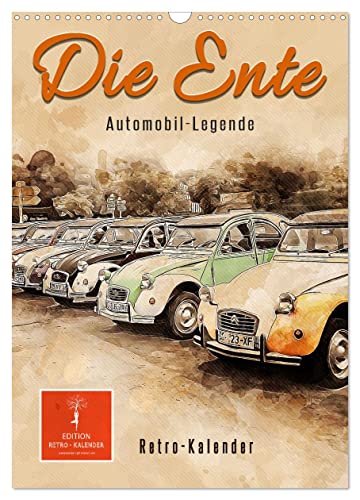 Die Ente - Automobil Legende (Wandkalender 2024 DIN A3 hoch), CALVENDO Monatskalender