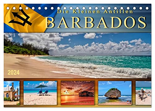 Die kleinen Antillen - Barbados (Tischkalender 2024 DIN A5 quer), CALVENDO Monatskalender von CALVENDO