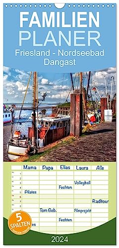 Familienplaner 2024 - Friesland - Nordseebad Dangast mit 5 Spalten (Wandkalender, 21 cm x 45 cm) CALVENDO