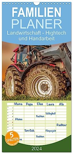 Familienplaner 2024 - Landwirtschaft - Hightech und Handarbeit mit 5 Spalten (Wandkalender, 21 cm x 45 cm) CALVENDO