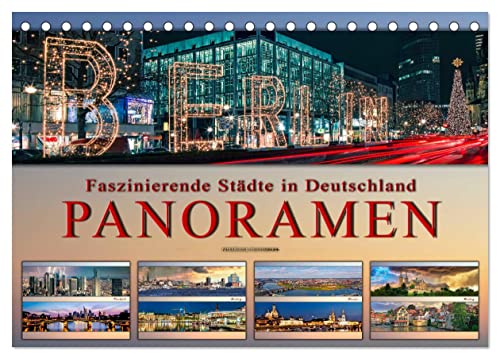 Faszinierende Städte in Deutschland - Panoramen (Tischkalender 2025 DIN A5 quer), CALVENDO Monatskalender