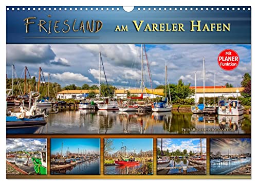 Friesland - am Vareler Hafen (Wandkalender 2025 DIN A3 quer), CALVENDO Monatskalender