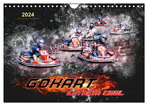 GoKart - extrem cool (Wandkalender 2024 DIN A4 quer), CALVENDO Monatskalender von CALVENDO