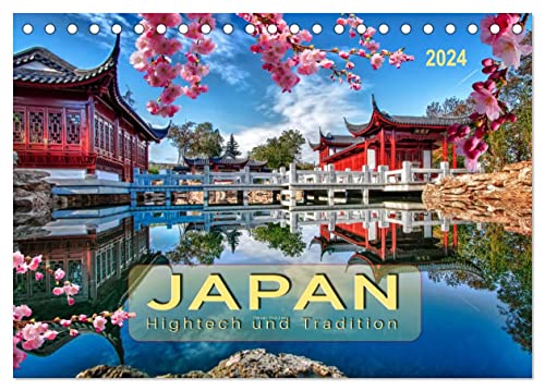 Japan - Hightech und Tradition (Tischkalender 2024 DIN A5 quer), CALVENDO Monatskalender