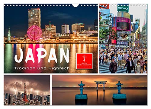 Japan - Tradition und Hightech (Wandkalender 2024 DIN A3 quer), CALVENDO Monatskalender
