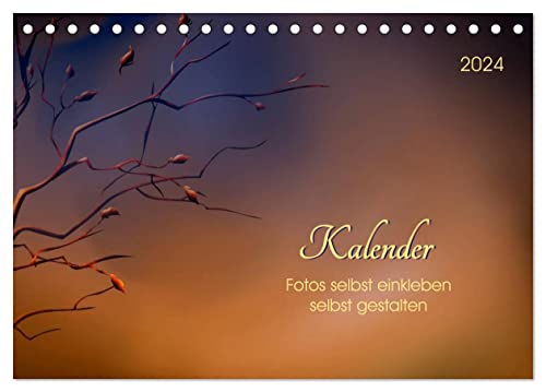 Kalender, Fotos selbst einkleben, selbst gestalten (Tischkalender 2024 DIN A5 quer), CALVENDO Monatskalender von CALVENDO