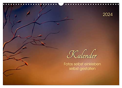 Kalender, Fotos selbst einkleben, selbst gestalten (Wandkalender 2024 DIN A3 quer), CALVENDO Monatskalender