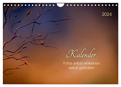 Kalender, Fotos selbst einkleben, selbst gestalten (Wandkalender 2024 DIN A4 quer), CALVENDO Monatskalender