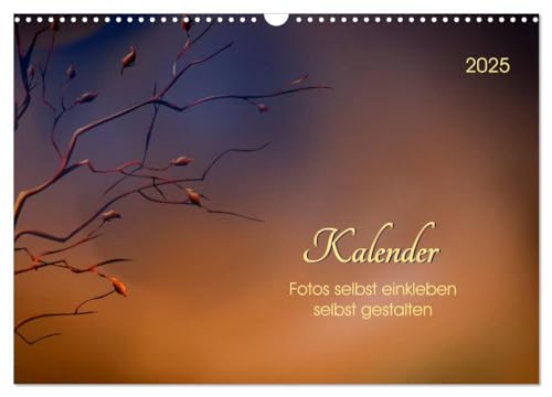 Kalender, Fotos selbst einkleben, selbst gestalten (Wandkalender 2025 DIN A3 quer), CALVENDO Monatskalender