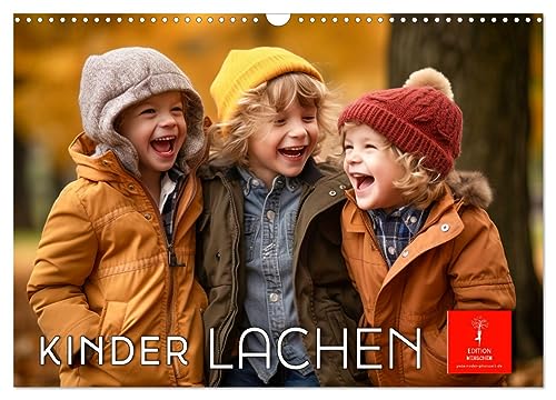 Kinder Lachen (Wandkalender 2025 DIN A3 quer), CALVENDO Monatskalender