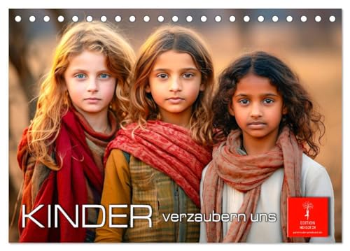 Kinder verzaubern uns (Tischkalender 2025 DIN A5 quer), CALVENDO Monatskalender