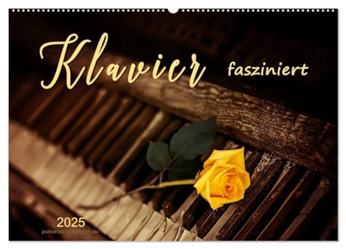Klavier fasziniert (Wandkalender 2025 DIN A2 quer), CALVENDO Monatskalender von CALVENDO