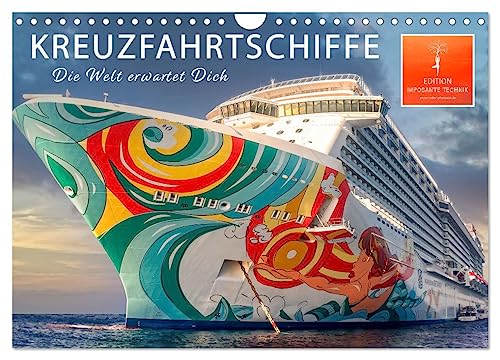 Kreuzfahrtschiffe - die Welt erwartet Dich (Wandkalender 2024 DIN A4 quer), CALVENDO Monatskalender