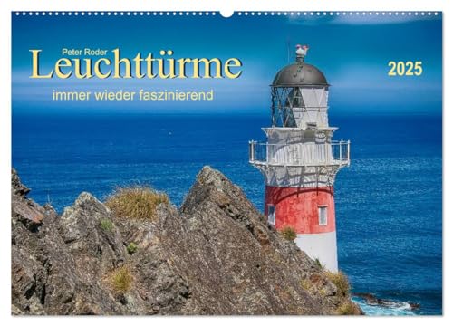 Leuchtürme - immer wieder faszinierend (Wandkalender 2025 DIN A2 quer), CALVENDO Monatskalender von CALVENDO