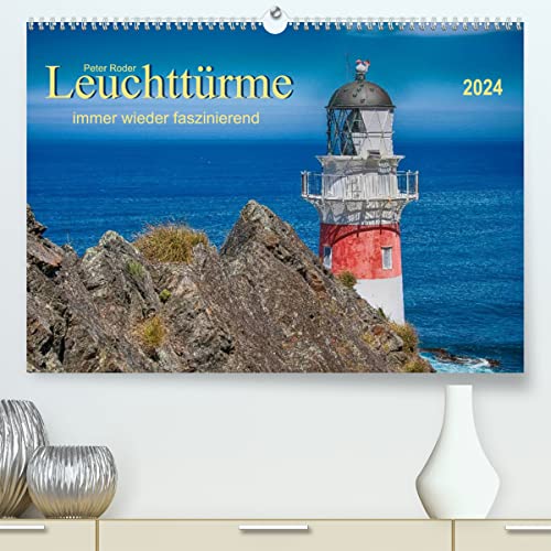 Leuchtürme - immer wieder faszinierend (hochwertiger Premium Wandkalender 2024 DIN A2 quer), Kunstdruck in Hochglanz