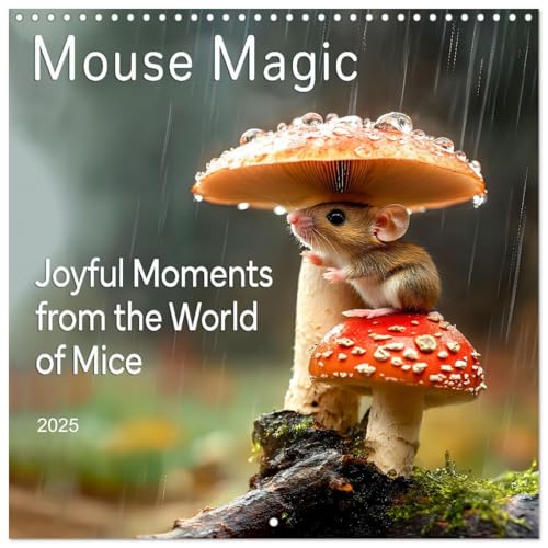 MOUSE MAGIC - Joyful Moments from the World of Mice (Wall Calendar 2025 12" x 24" / 30 x 60 cm (open)) CALVENDO 12 Month Wall Calendar von CALVENDO