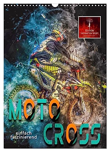 Motocross - einfach faszinierend (Wandkalender 2024 DIN A3 hoch), CALVENDO Monatskalender