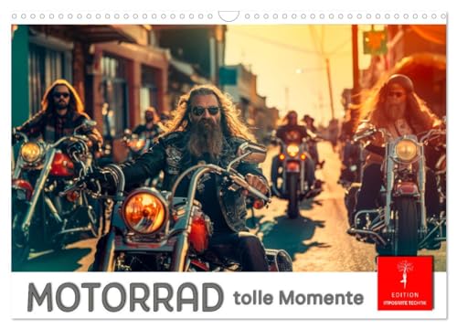 Motorrad tolle Momente (Wandkalender 2025 DIN A3 quer), CALVENDO Monatskalender von CALVENDO