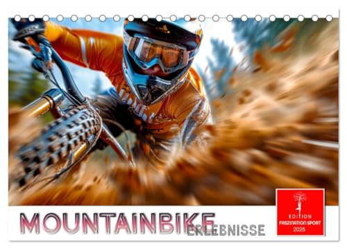 Mountainbike Erlebnisse (Tischkalender 2025 DIN A5 quer), CALVENDO Monatskalender von CALVENDO