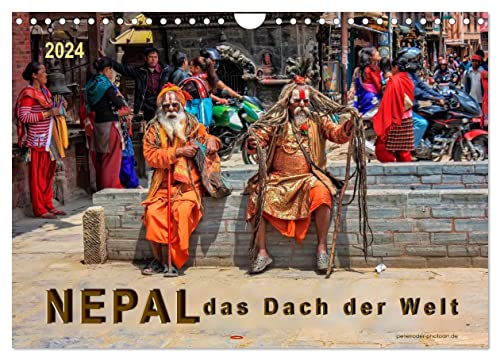 Nepal - das Dach der Welt (Wandkalender 2024 DIN A4 quer), CALVENDO Monatskalender von CALVENDO