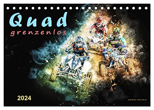 Quad grenzenlos (Tischkalender 2024 DIN A5 quer), CALVENDO Monatskalender von CALVENDO