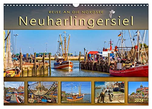 Reise an die Nordsee - Neuharlingersiel (Wandkalender 2024 DIN A3 quer), CALVENDO Monatskalender von CALVENDO