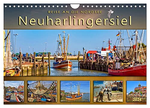 Reise an die Nordsee - Neuharlingersiel (Wandkalender 2024 DIN A4 quer), CALVENDO Monatskalender von CALVENDO