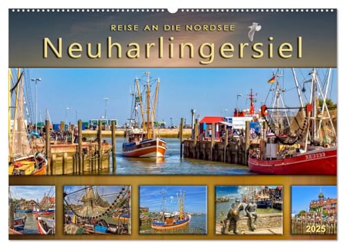Reise an die Nordsee - Neuharlingersiel (Wandkalender 2025 DIN A2 quer), CALVENDO Monatskalender
