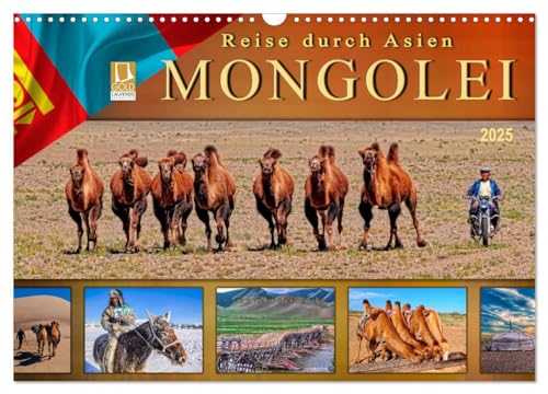 Reise durch Asien - Mongolei (Wandkalender 2025 DIN A3 quer), CALVENDO Monatskalender von CALVENDO