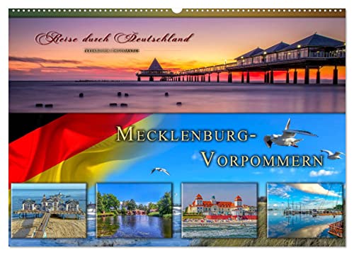 Reise durch Deutschland - Mecklenburg-Vorpommern (Wandkalender 2024 DIN A2 quer), CALVENDO Monatskalender: Mecklenburg-Vorpommern, vielseitiges ... im Norden Deutschlands. (CALVENDO Orte)