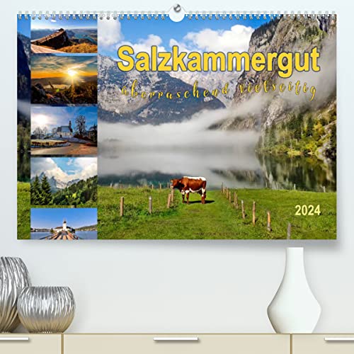 Salzkammergut, überraschend vielseitig (hochwertiger Premium Wandkalender 2024 DIN A2 quer), Kunstdruck in Hochglanz