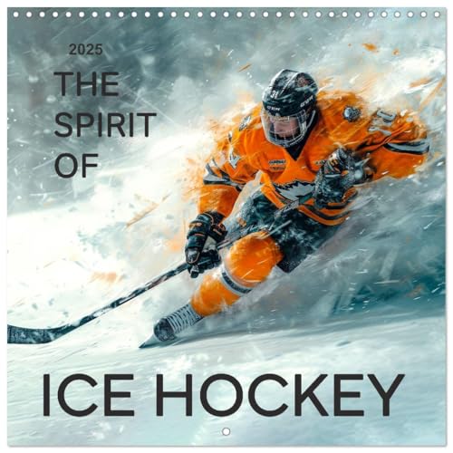 THE SPIRIT OF ICE HOCKEY (Wall Calendar 2025 12" x 24" / 30 x 60 cm (open)) CALVENDO 12 Month Wall Calendar von CALVENDO