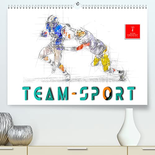 Team-Sport (hochwertiger Premium Wandkalender 2024 DIN A2 quer), Kunstdruck in Hochglanz