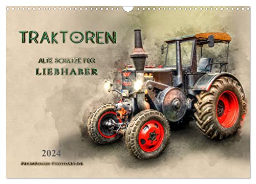 Traktoren - alte Schätze für Liebhaber (Wandkalender 2024 DIN A3 quer), CALVENDO Monatskalender