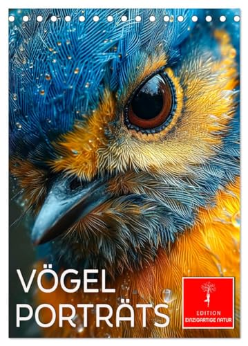 Vögel Porträts (Tischkalender 2025 DIN A5 hoch), CALVENDO Monatskalender von CALVENDO