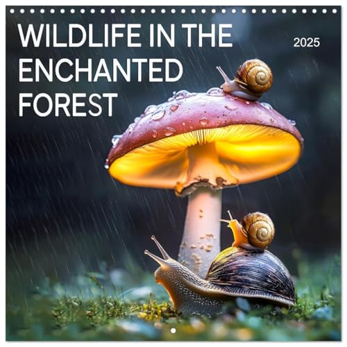WILDLIFE IN THE ENCHANTED FOREST (Wall Calendar 2025 12" x 24" / 30 x 60 cm (open)) CALVENDO 12 Month Wall Calendar von CALVENDO